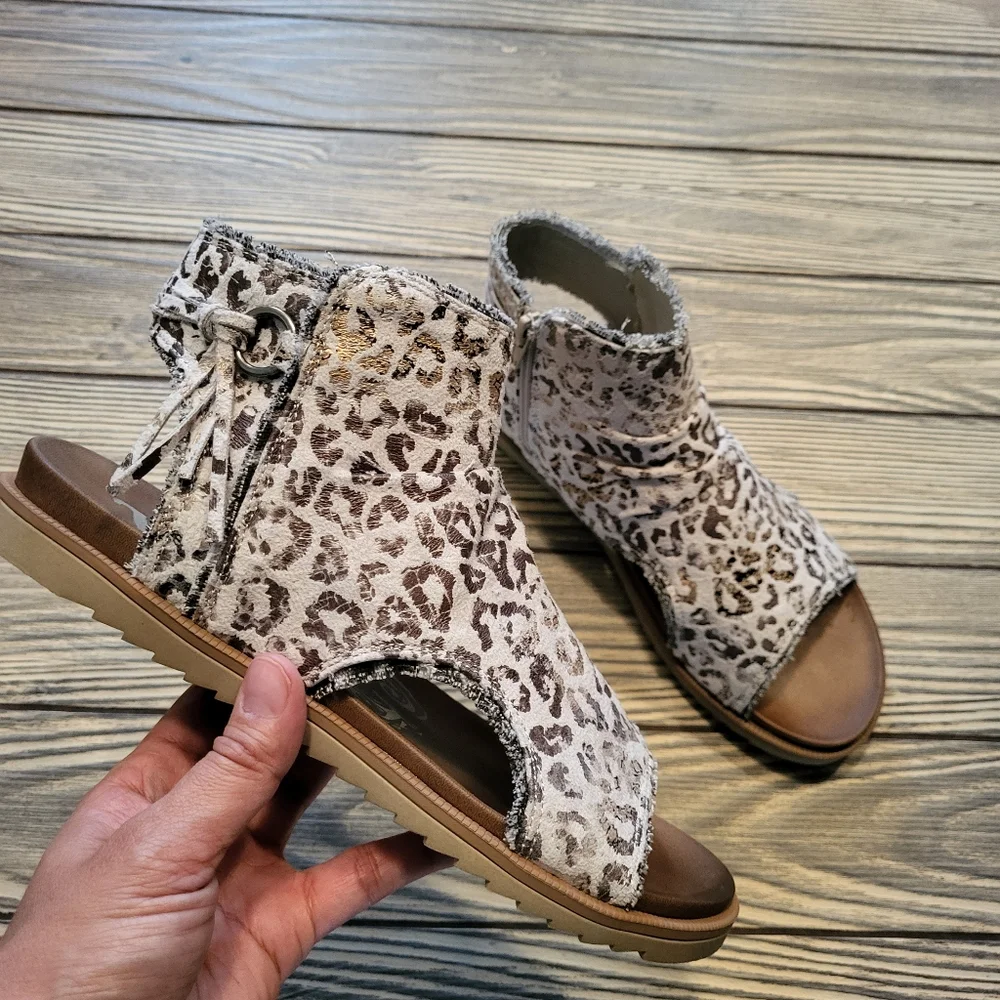 Cheetah Print Sandals - Picture 2 of 4